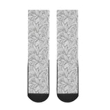 B&W Leaves Socks - Mainly High