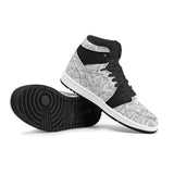 Mens High Leather B&W Leaves Black - Mainly High