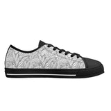 Mens Low B&W Leaves Shoes Black - Mainly High