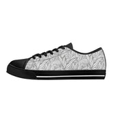 Mens Low B&W Leaves Shoes Black - Mainly High