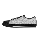 Mens Low B&W Leaves Shoes Black - Mainly High