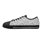 Mens Low B&W Leaves Shoes Black - Mainly High
