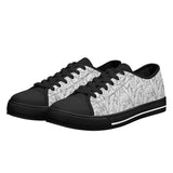 Mens Low B&W Leaves Shoes Black - Mainly High