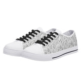 Mens Low B&W Leaves Shoes White - Mainly High