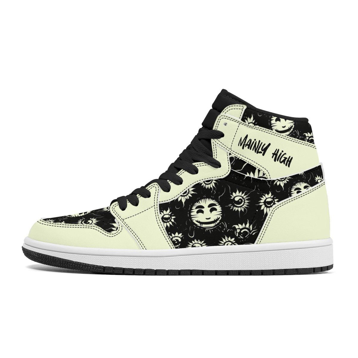 Mens High Leather Smiley High - Mainly High
