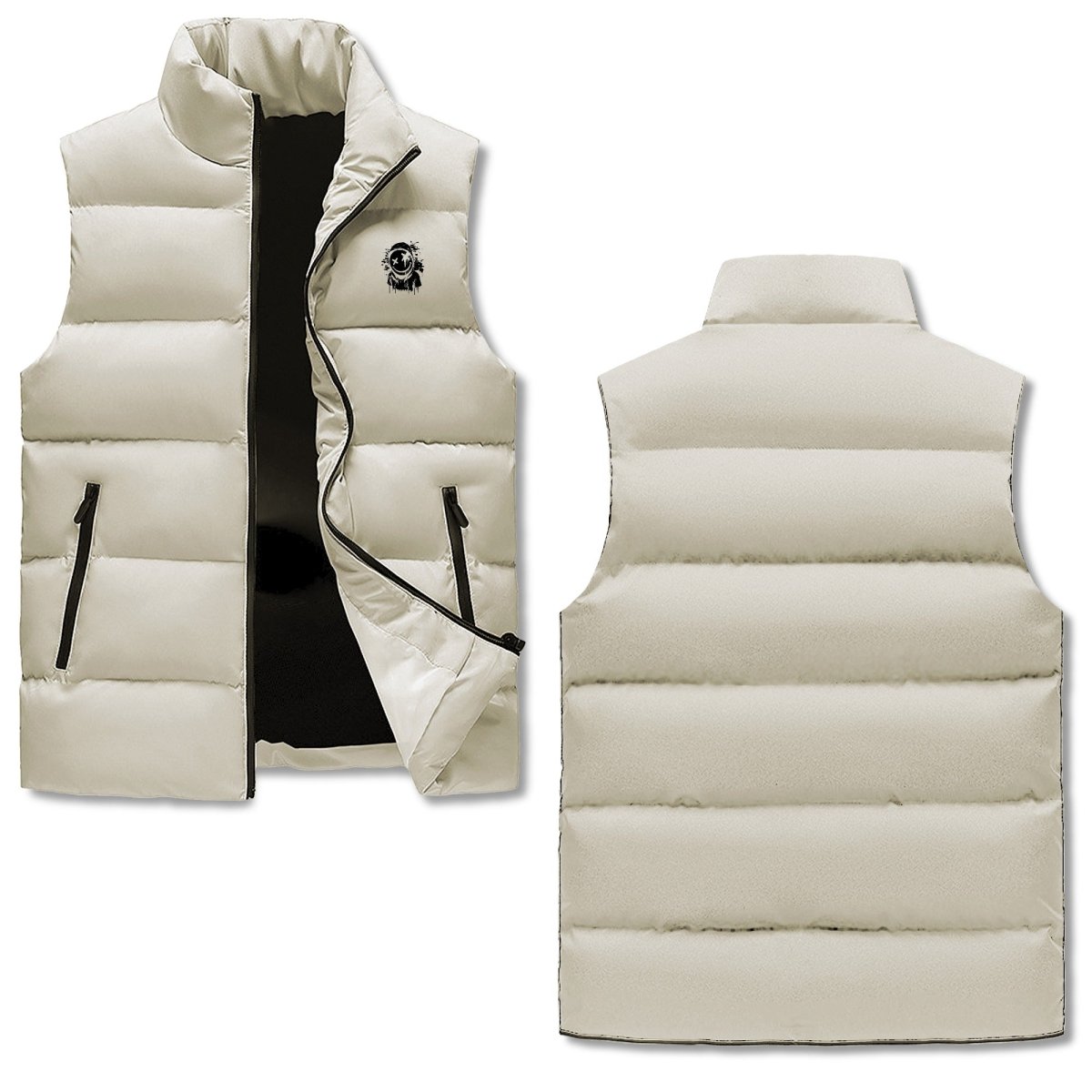 MH Classic Puffer Vest Beige - Mainly High